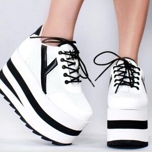 YRU Karazii platform sneakers White Womens Platform Size 8M